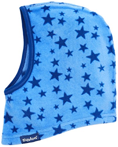 Playshoes Unisex Kinder Fleece-Schlupfmütze Winter-Mütze, blau Sterne, one size von Playshoes