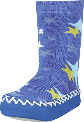 Playshoes Mädchen Hüttenschuh Sterne Kniestr mpfe, Blau Blau 7, 23/26 EU von Playshoes