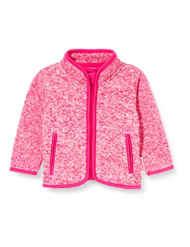 Playshoes Unisex Kinder Fleece-Jacke Outdoor-Oberteil, pink Strickfleece, 80 von Playshoes