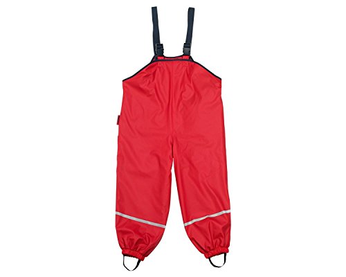 Playshoes Wind und wasserdichte Regenhose Unisex Kinder,Rot,80 von Playshoes