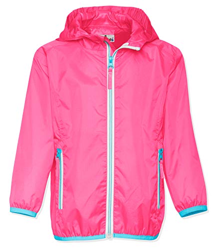 Playshoes Unisex Kinder Faltbare Regen Funktions-Jacke Regenmantel Regenbekleidung, pink, 98 von Playshoes