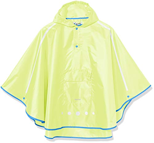 Playshoes Unisex Kinder Regen-poncho Faltbar Regenjacke Regenmantel Regenbekleidung, Neongelb, M EU von Playshoes