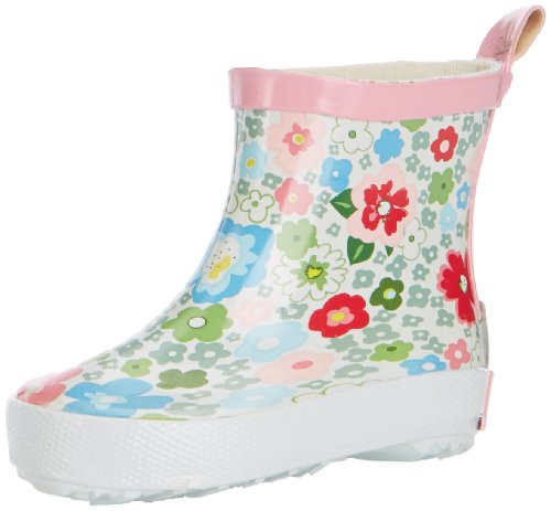 Playshoes Jungen Unisex Kinder Gummistiefel Halbschaft Regenstiefel, Blumen, 18 EU von Playshoes