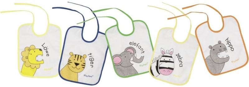 Playshoes Lätzchen Binde-Lätzchen 5er Pack von Playshoes