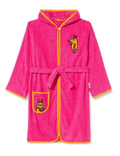 Playshoes Morgenmantel Unisex Kinder,pink Die Maus,134-140 von Playshoes