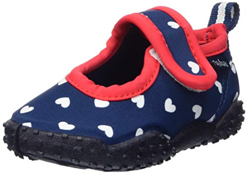 Playshoes Unisex Kinder Aquaschuhe Aqua-Schuhe Herzchen, Marine Herzchen, 28/29 EU von Playshoes