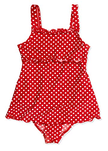 Playshoes UV-Schutz Badeanzug Mädchen Schwimmanzug Badebekleidung, Punkte mit Rock, 110/116 von Playshoes