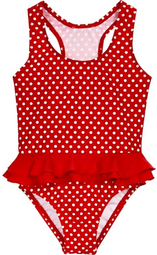 Playshoes UV-Schutz Badeanzug Mädchen Schwimmanzug Badebekleidung, Punkte, 98/104 von Playshoes