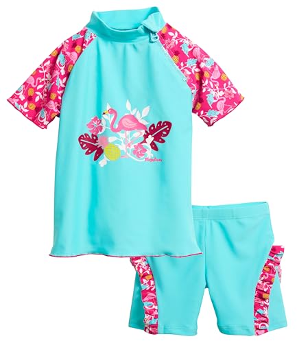 Playshoes zweiteilig Schwimmshirt Badeshorts Badebekleidung Unisex Kinder,Flamingo,122-128 von Playshoes