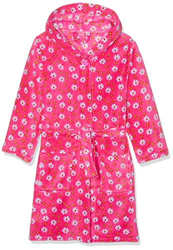 Playshoes Mädchen Fleece-Bademantel Blumen 340142, 18 - Pink, 86-92 von Playshoes