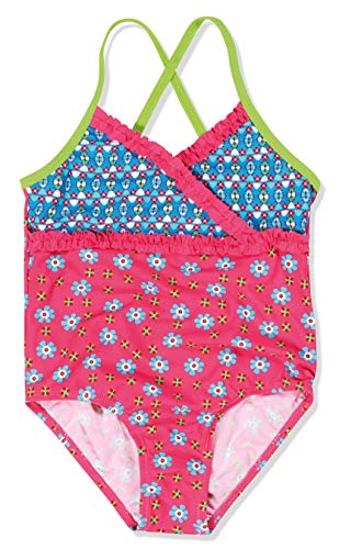 Playshoes UV-Schutz Badeanzug Mädchen Schwimmanzug Badebekleidung, Blumen, 98/104 von Playshoes