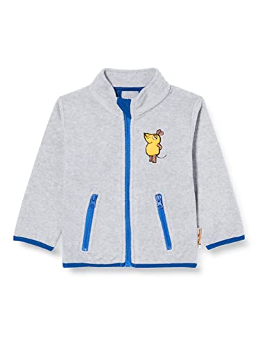 Playshoes Fleece-Jacke Unisex Kinder Outdoor-Oberteil, grau/melange Die Maus, 86 von Playshoes
