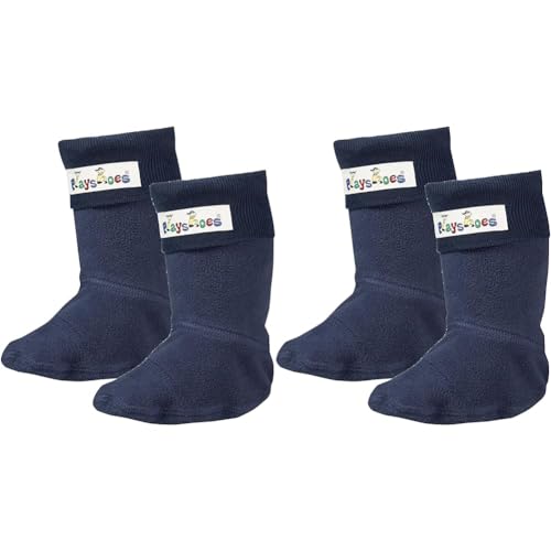 Playshoes Mädchen Fleece-stiefel-socke Socken, marine, 26-27 EU (Packung mit 2) von Playshoes