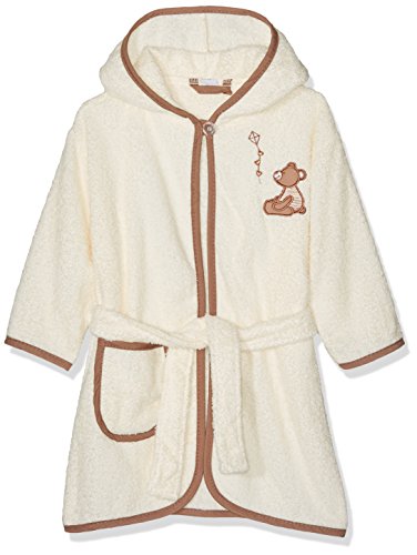 Playshoes Mädchen Frottee Bär Bademantel, Beige, 86/92 von Playshoes