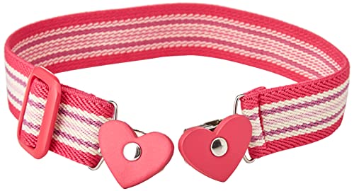 Playshoes Mädchen Elastik-Gürtel Herz-clip Ringel 601231, 18 - Pink, 74-110 von Playshoes