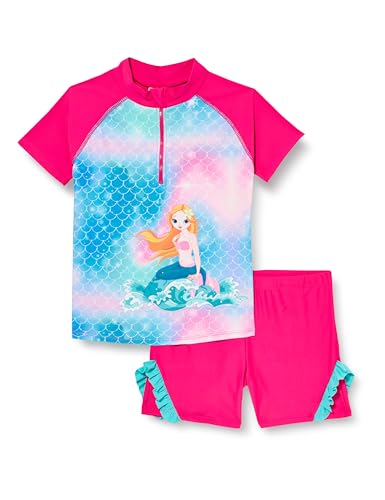 Playshoes zweiteilig Schwimmshirt Badeshorts Badebekleidung Unisex Kinder,Meerjungfrau,86-92 von Playshoes