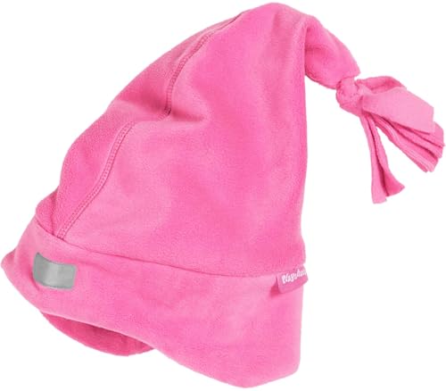 Playshoes Unisex Kinder Fleece-Mütze Wintermütze, Zipfelmütze pink, 55cm von Playshoes