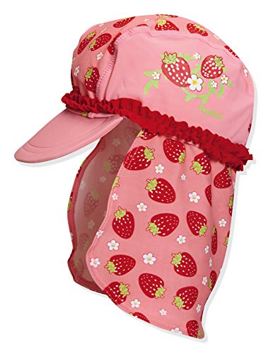 Playshoes Mädchen UV-Schutz Erdbeeren Mütze, Mehrfarbig (original 900), Large (Herstellergröße: 53cm) von Playshoes