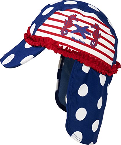 Playshoes Mädchen Mütze Badekappe, Bademütze Seeferdchen UV - Schutz nach Standard 801, Gr. Medium (Herstellergröße: 51cm), Mehrfarbig (original 900) von Playshoes