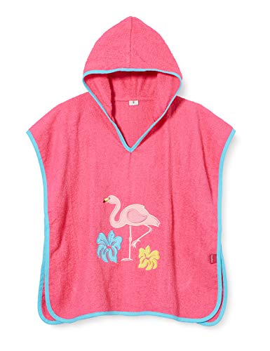 Playshoes Bademantel Handtuch Unisex Kinder,Flamingo,L (ab ca. 4 Jahre) von Playshoes