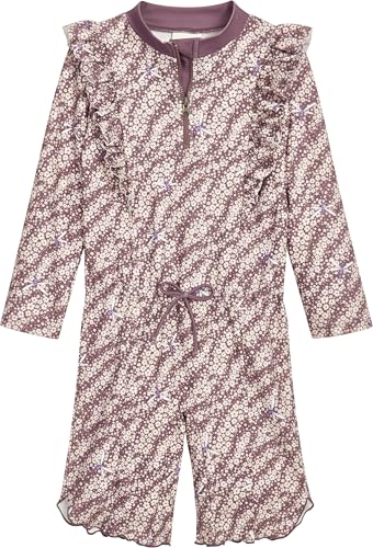 Playshoes Mädchen Schwimmanzug Sonnenanzug, Blümchen Lila Langarm, 86-92 von Playshoes