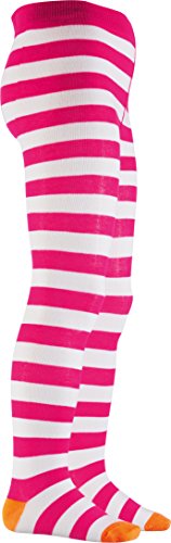 Playshoes Unisex Kinder Strumpfhose, Undurchsichtige, pink/weiß, 110/116 von Playshoes