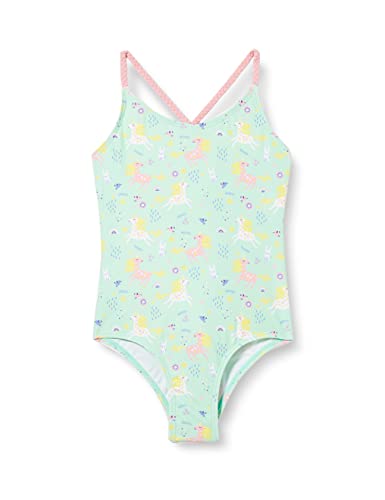 Playshoes Mädchen UV-Schutz Badeanzug Schwimmanzug Badebekleidung, Einhorn, 122/128 von Playshoes