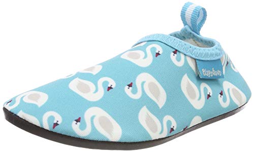 Playshoes UV-Schutz Barfuß-Schuh Schwäne, Aqua Schuhe, Türkis (türkis 15), 24/25 EU (7.5 Child UK) von Playshoes