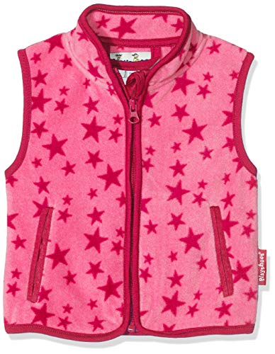 Playshoes Fleece Weste Unisex Kinder Outdoor-Oberteil, pink Sterne, 92 von Playshoes