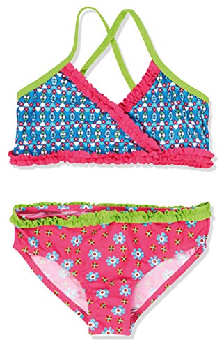 Playshoes Mädchen Zweiteiler Bikini Blumen, UV-Schutz nach Standard 801 und Oeko-Tex Standard 100, Gr. 86 (Herstellergröße: 86/92), Mehrfarbig (original 900) von Playshoes