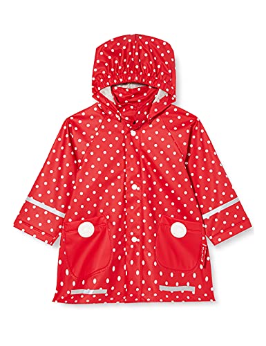 Playshoes Wind- und wasserdicht Regenmantel Regenbekleidung Unisex Kinder,rot Punkte,104 von Playshoes