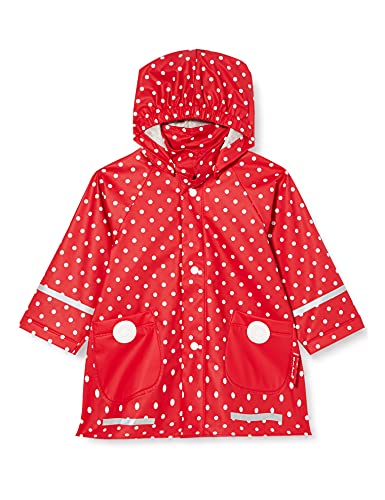 Playshoes Wind- und wasserdicht Regenmantel Regenbekleidung Unisex Kinder,rot Punkte,128 von Playshoes