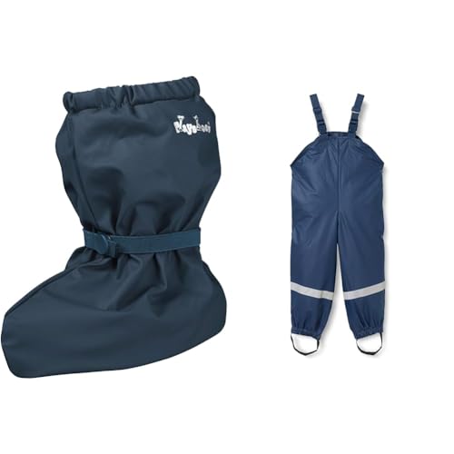 Playshoes Regenschuh Marine Small, Wind- und wasserdichte Regenhose Regenbekleidung Marine 98 von Playshoes