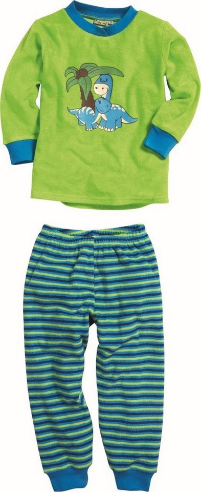 Playshoes Schlafanzug Schlafanzug Frottee Dino von Playshoes