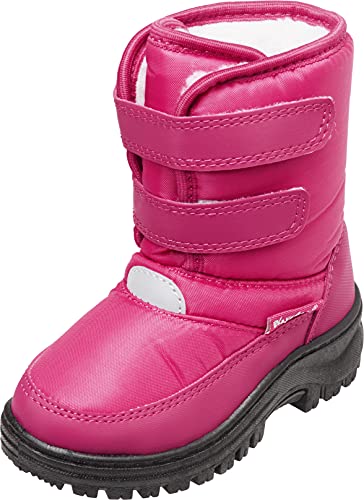 Playshoes Kinder Winter-Stiefel, warme gefütterte Schneestiefel mit Klettverschluss von Playshoes