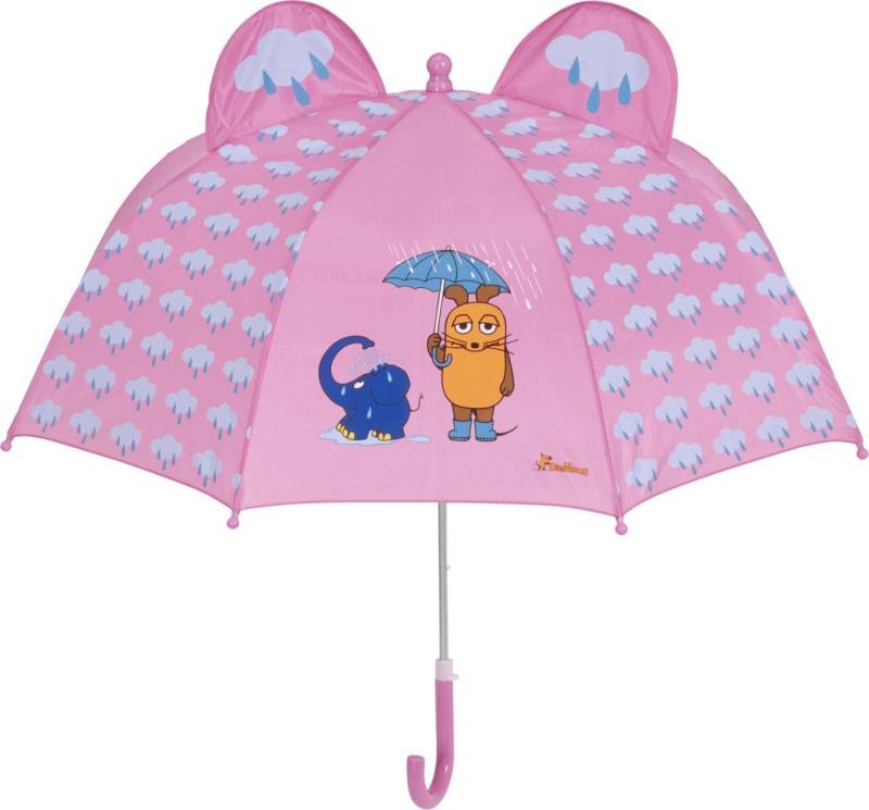 Playshoes Stockregenschirm 3D Regenschirm die Maus & Elefant von Playshoes