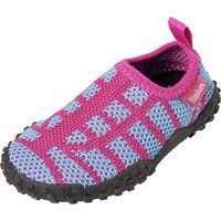 Playshoes Strick-Aqua-Schuh pink/türkis von Playshoes