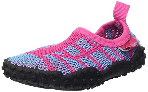 Playshoes Strick-Aqua-Schuhe, Aqua Schuhe, Pink (pink/türkis 792), 26/27 EU (9 Child UK) von Playshoes