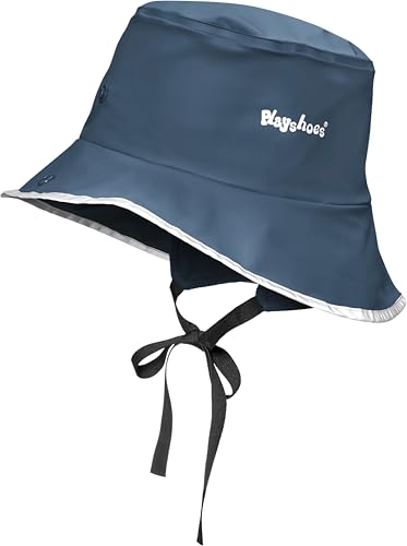 Playshoes Südwester Fleece-Futter Unisex Kinder Regenhut, Marine Fleece, 48-52 von Playshoes