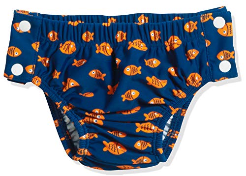 Playshoes UV-Schutz Windelhose Unisex Kinder Badehose Schwimmhose Badebekleidung, Krokodil zum Knöpfen, 62/68 von Playshoes