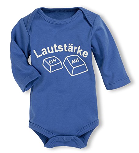 Playshoes Unisex Baby Body 1/1-arm 'Lautstärke' 809102, 7 - Blau, 86-92 von Playshoes