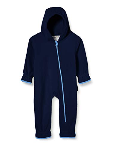 Playshoes Unisex Kinder Fleece-Overall Jumpsuit, marine, 86 von Playshoes