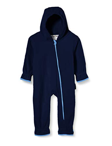 Playshoes Unisex Kinder Fleece-Overall Jumpsuit, marine, 62 von Playshoes