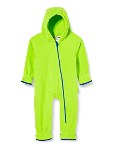 Playshoes Unisex Kinder Fleece-Overall Jumpsuit, grün, 62 von Playshoes