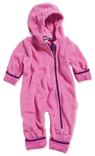 Playshoes Unisex Kinder Fleece-Overall Jumpsuit, pink, 74 von Playshoes