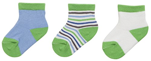 Playshoes Unisex Baby Erstlingssocken Geringelt 495116, 900 - Grün, Einheitsgröße (Herstellergröße: 0-3M) von Playshoes