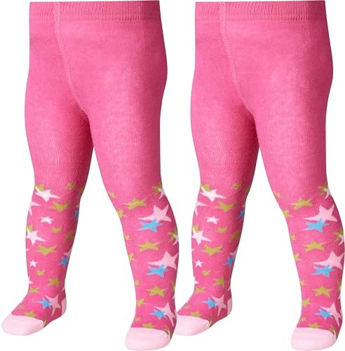 Playshoes Strumpfhose Unisex Kinder Strumpfhose, Sterne Doppelpack, 50/56 von Playshoes