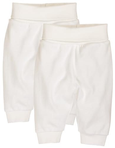 Playshoes Unisex Baby Sweat-Hose Jogginghose, Natur, 62 cm (2er Pack) von Playshoes
