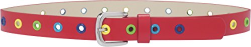 Playshoes Gürtel mit Bunten Nieten Apparel,Rot,55 von Playshoes