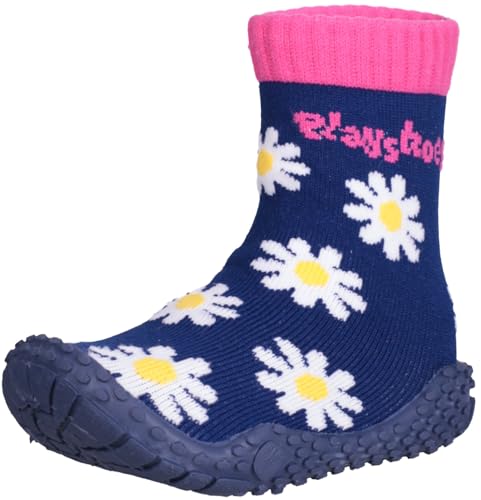 Playshoes Unisex Kinder Aquasocken Wassersportschuh Aquasocken, 174809, Margerite von Playshoes